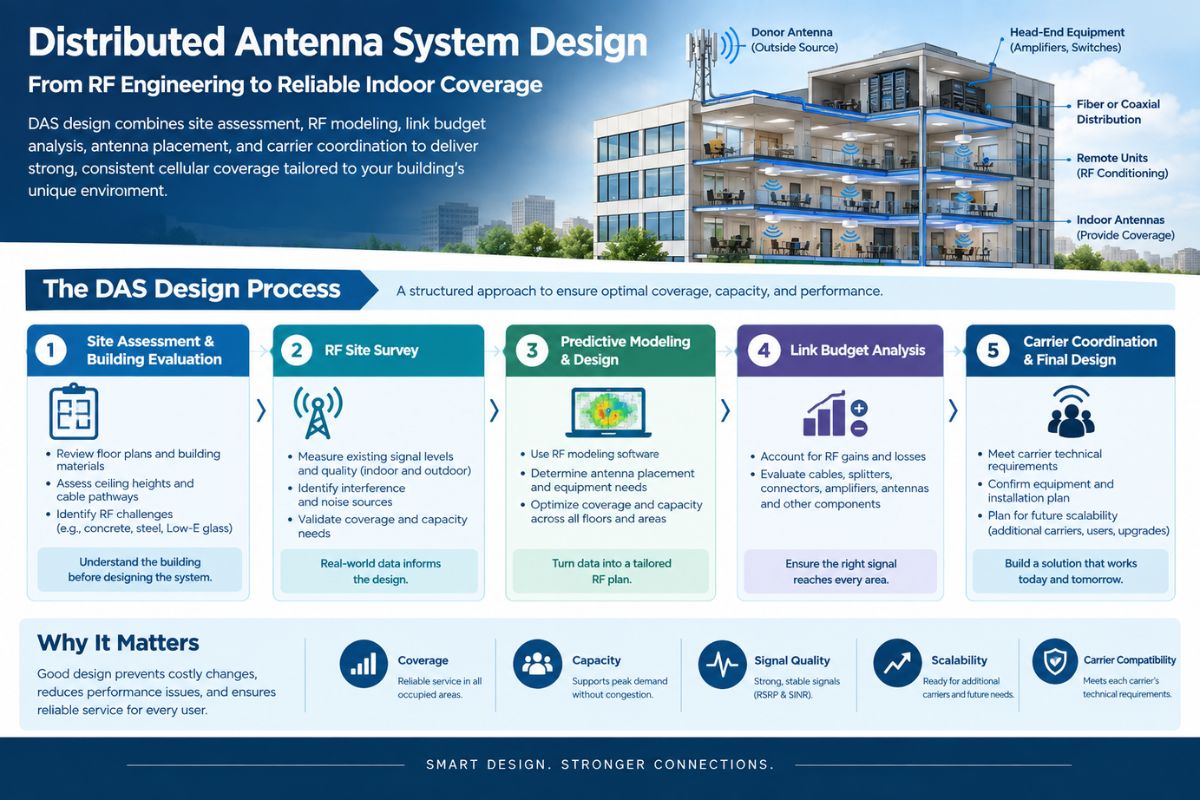 Distributed Network System Design Distributed Antenna System Design: How Cellular DAS Is Planned